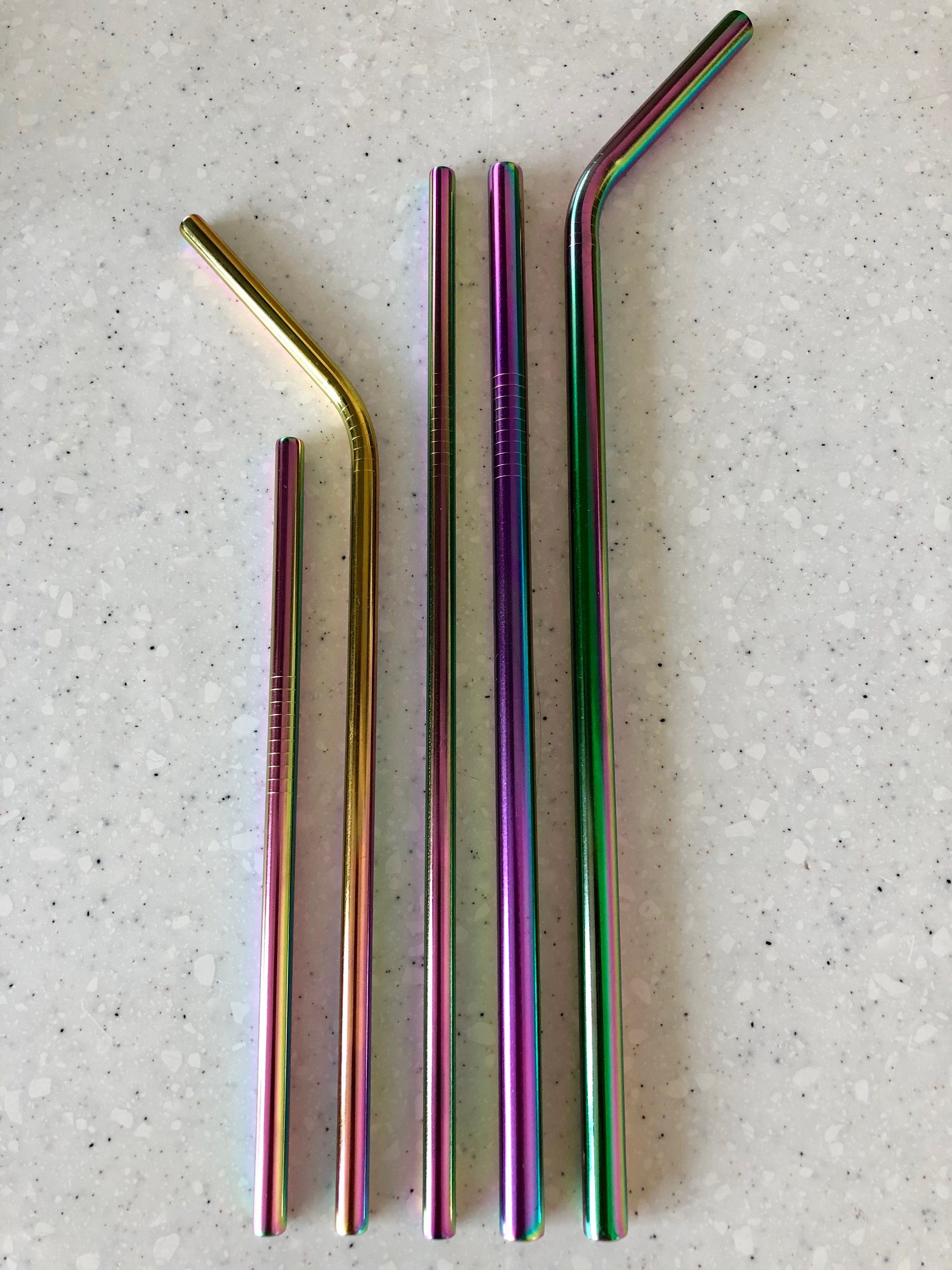 Personalized Engraved Bulk Straws 100 Reusable Straws Etsy