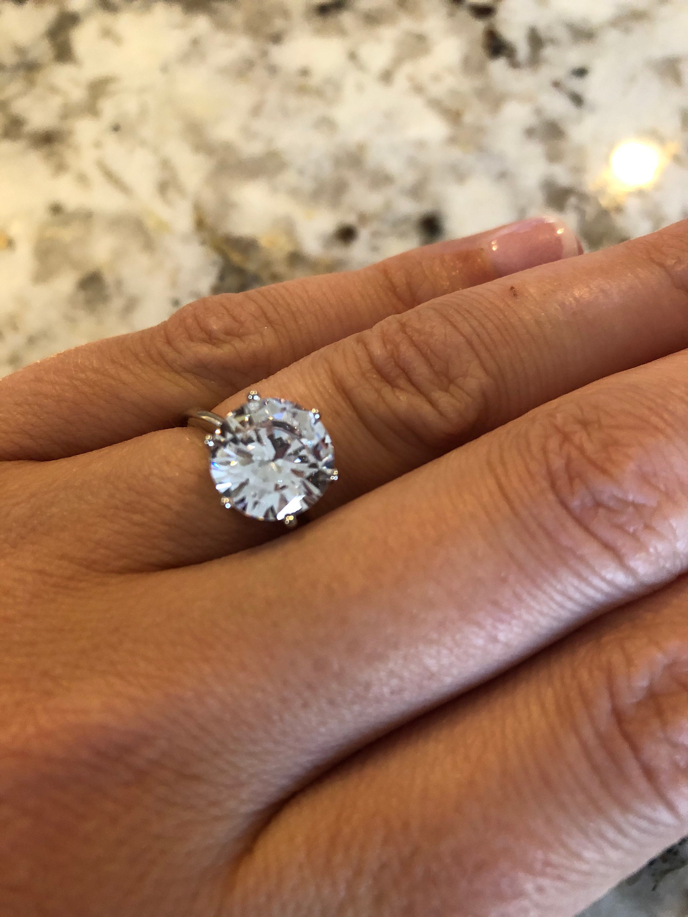 Breathtaking AAA Grade American Diamond Solitaire Ring