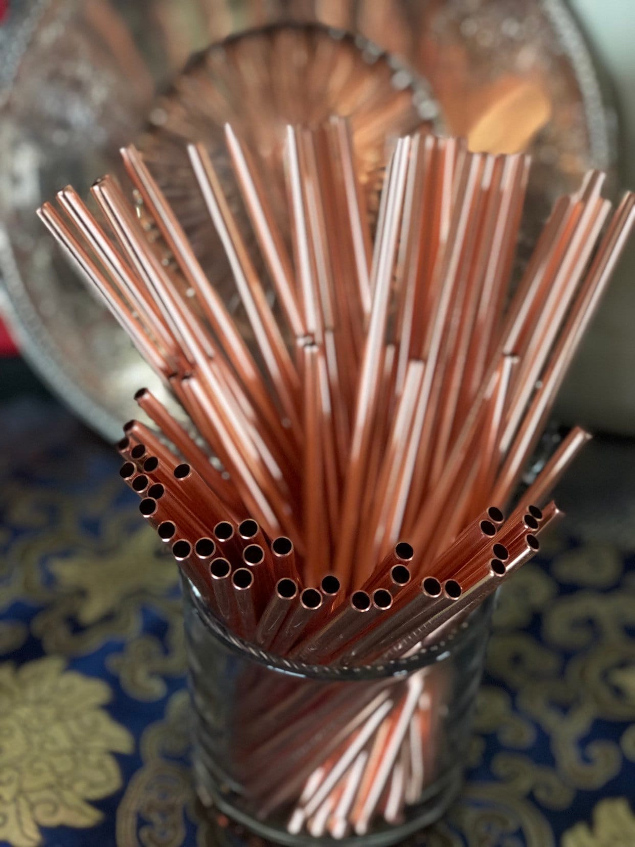 Rose Gold Straw & Brush Stainless Steel Reusable Straws with Etsy