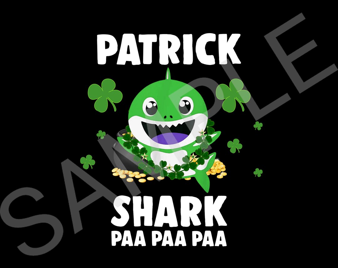 st patricks day baby shark
