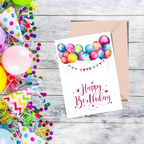 Brainbox Candy - Carte D'anniversaire 73 Ans - Belle Carte De Ballon En