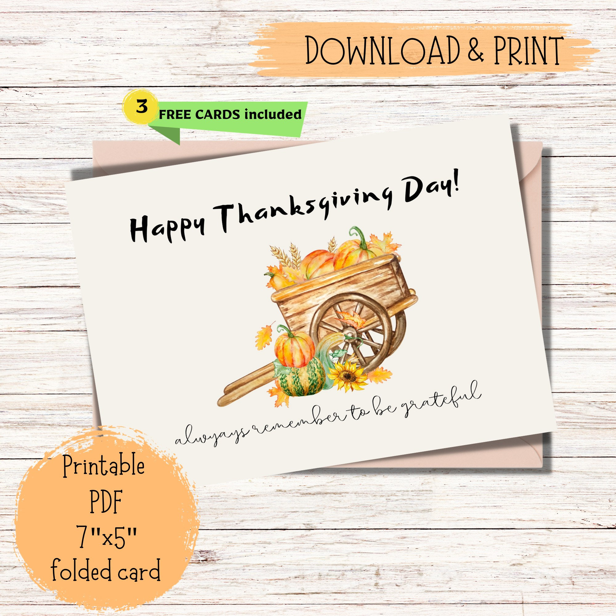 happy-thanksgiving-card-printable-happy-thanksgiving-card-card-with-pumpkin-cart-fall-card-printable-thanksgiving-card-digital-download-etsy