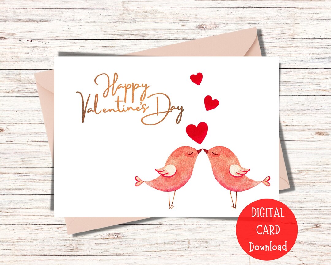 Happy Valentine's Day Printable Card | Happy Valentines Day Card ...