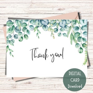 Vielen Dank, dass Sie druckbare Karte |  Vielen Dank, dass Sie digitale Karte | Danke-Karte zum Ausdrucken | Danke Digital Download | Dankeskarte
