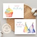 Set of 2 Printable Birthday Cards / Happy Birthday Card / Printable ...