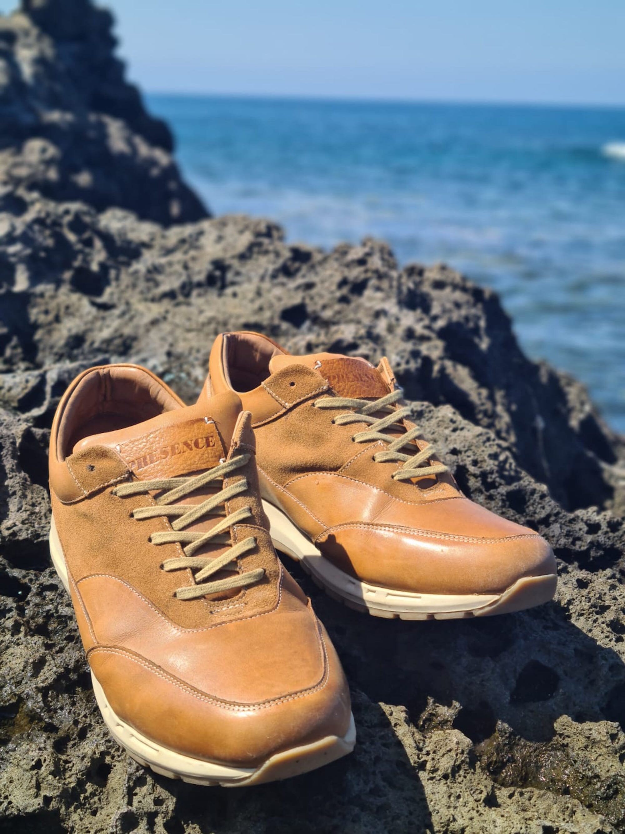 full grain leather sneakers