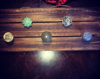 Handmade wood jewelry hanger