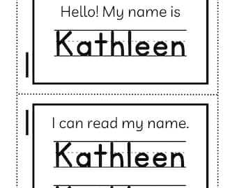 Personalized Name Tracing Practice Worksheet for Kindergarten - DIGITAL - PRINTABLE