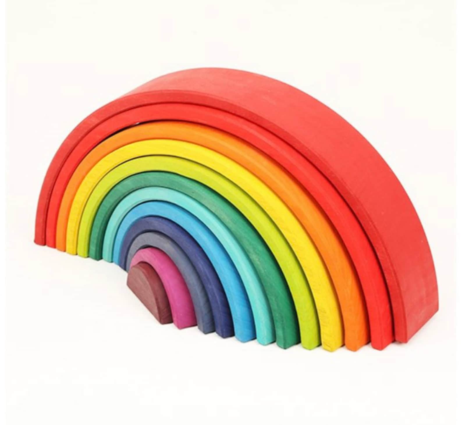 12PCS XLarge Wooden Rainbow Stacker & 12PCS Rainbow Wooden Etsy