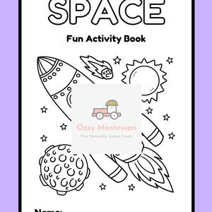 Space Fun Activity Book - Educational Learning Activity Book