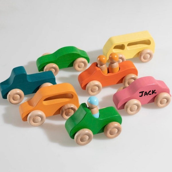 Wooden Toy Cars Etsy