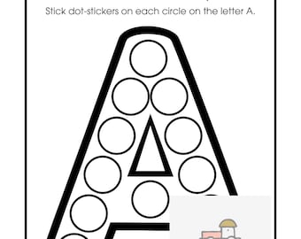 Alphabet Fine Motor Skill Development - Alphabet Dot Marker Pages - DIGITAL - PRINTABLE
