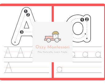 26 Letter Tracing Activity Book - Kindergarten Letter Activity Book - DIGITAL - PRINTABLE