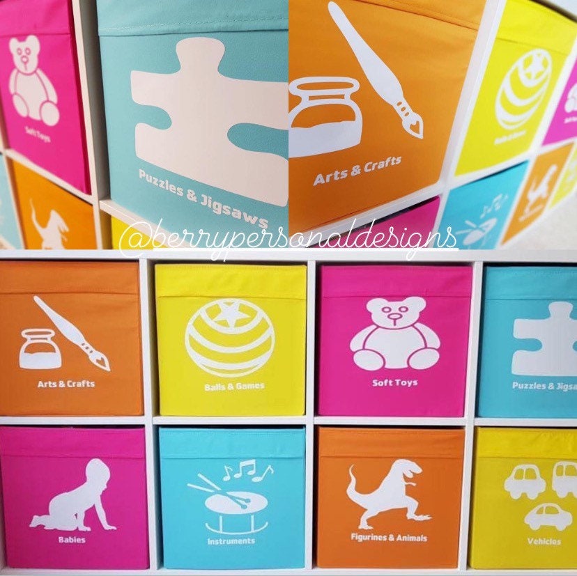 Kallax Drona Labels Personalised Lables Vinyl Decals Toy Etsy UK