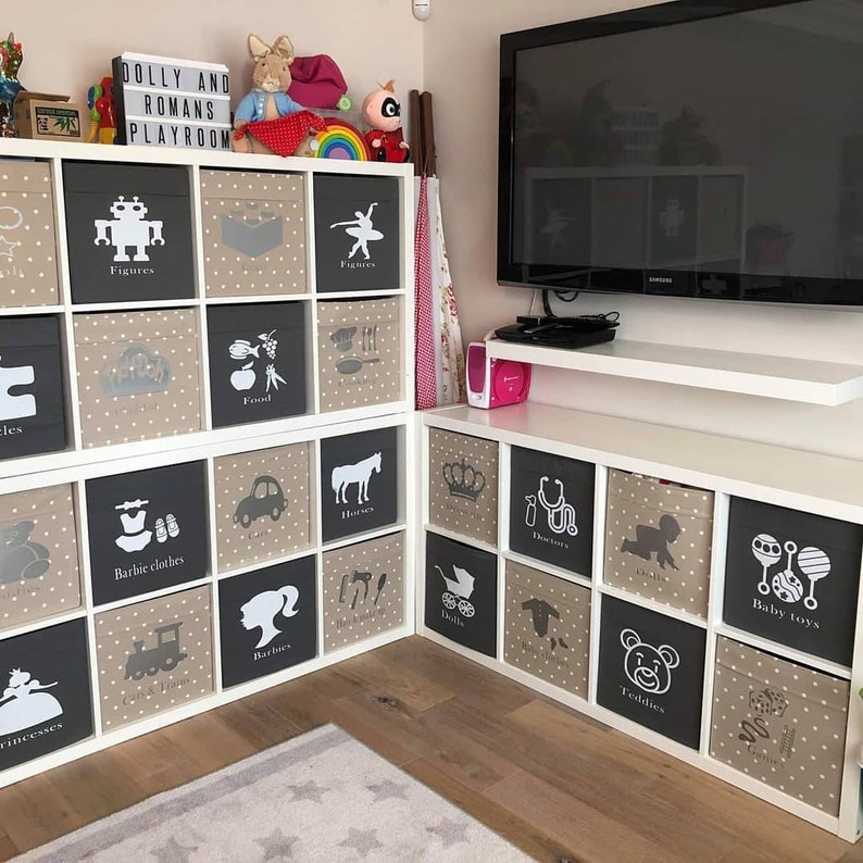 Kallax Drona labels Personalised Lables Vinyl Decals Toy Etsy