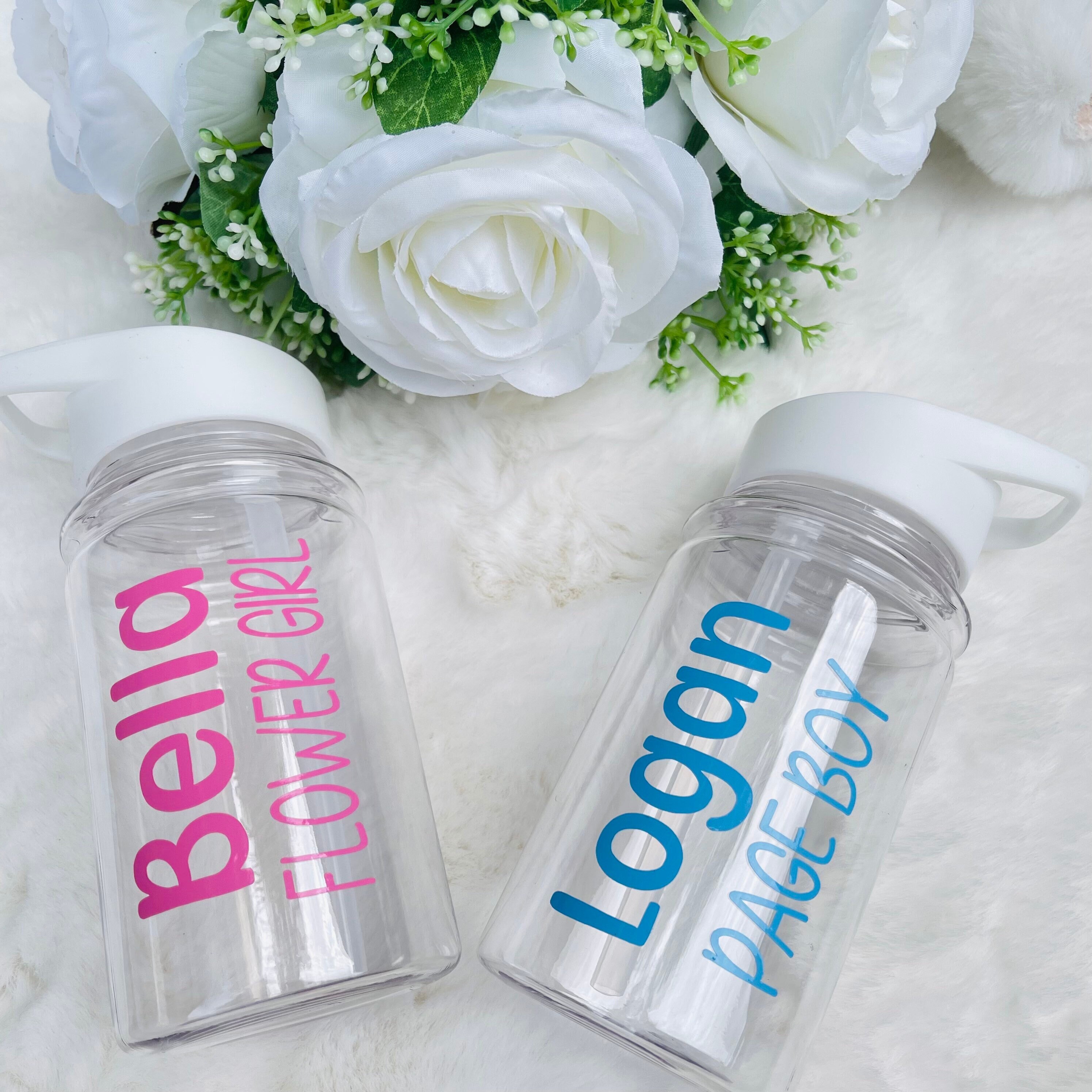 Flower Girl Water Bottle Ring Bearer Page Boy Personalised Etsy UK