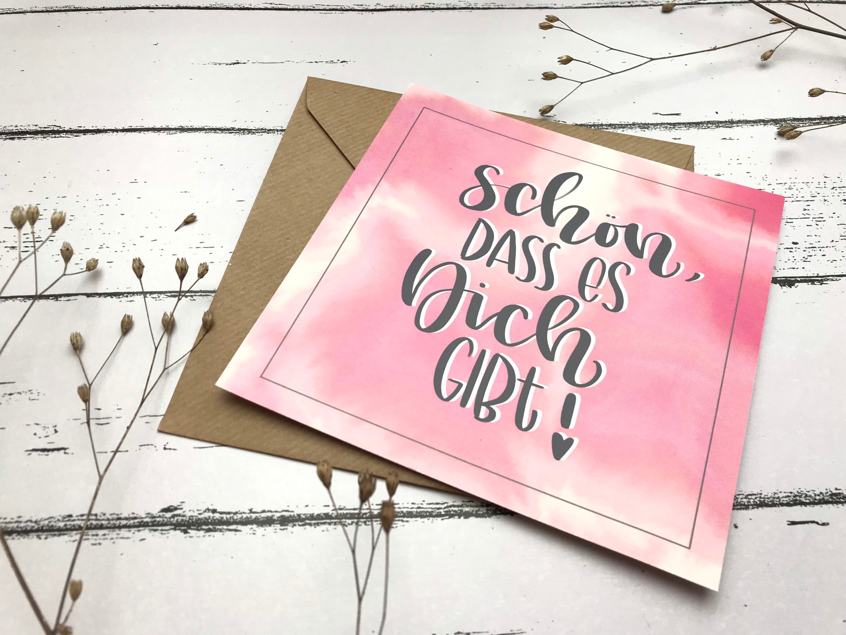 Schön Dass Es Dich Gibt Bilder Kostenlos Grußkarte schön dass es Dich gibt | Etsy
