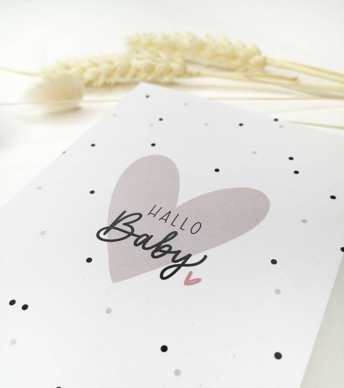 Glückwunschkarte Hallo Baby A6 Klappkarte mit Etsy