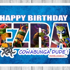 Tarjeta de cumpleaños personalizada hecha a mano con diseño de tortugas