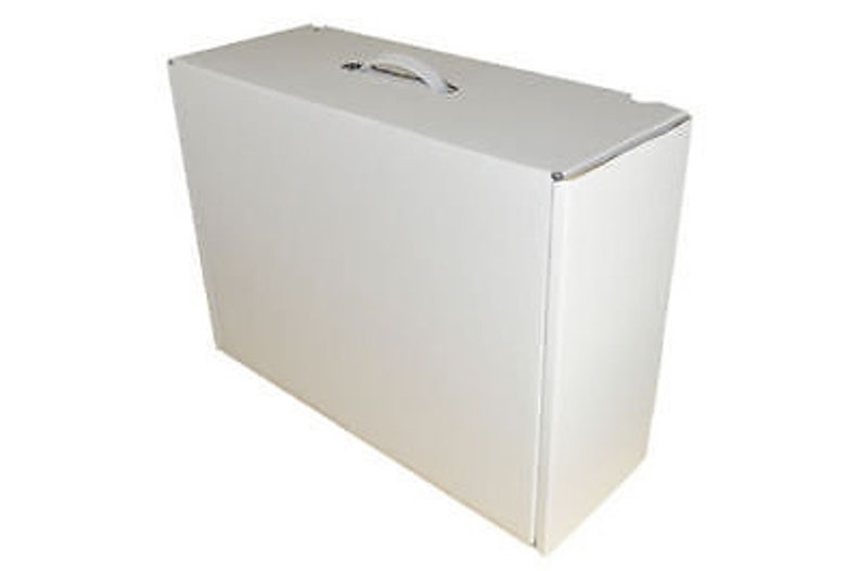 Wedding dress storage and Airline Travel box Very Strong plain white or 7 colours of high quality vinyl letters Acid free tissue included. Plain - NO letters