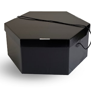 Hat storage box. Large. 4 colour options Plain Black