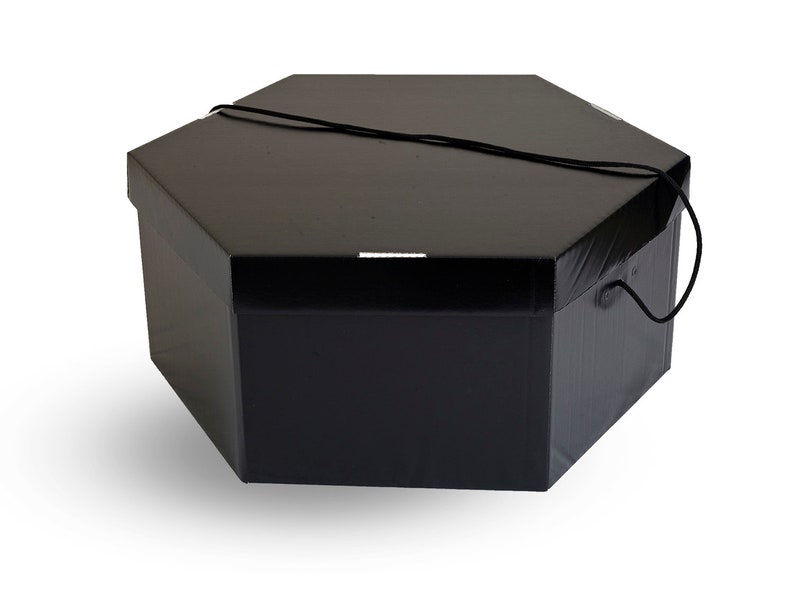 Hat storage box. Large. 4 colour options Plain Black