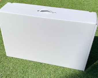 Wedding dress storage box. Acid free. 80x50x19cm Approx size. Clearance/Seconds sale