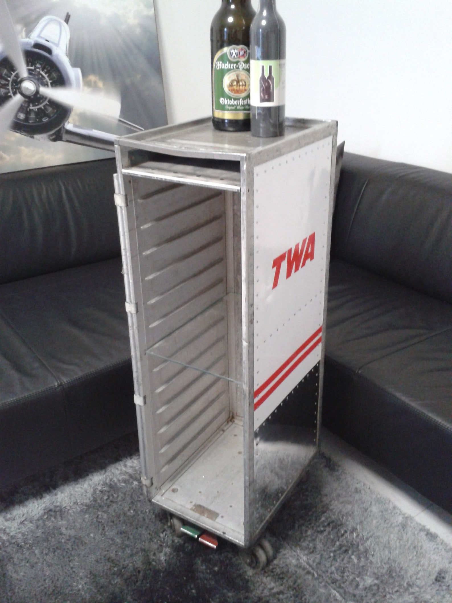 Airline Trolley TWA Trans World Airlines Bar Galley Cart Etsy