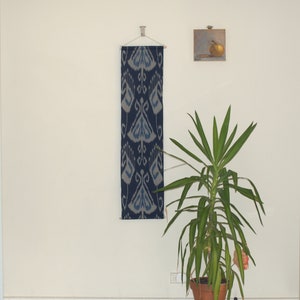 Navy Blue Ikat Wall Hanging