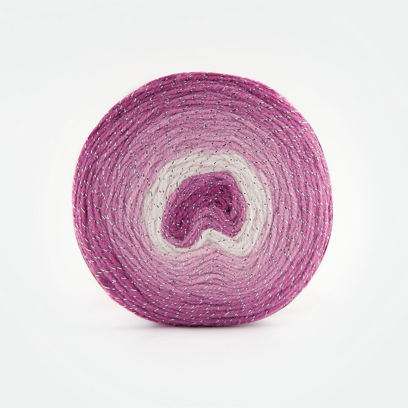 Papatya Silver Yarn Cake Multi Colored Yarn Self Striping Etsy UK