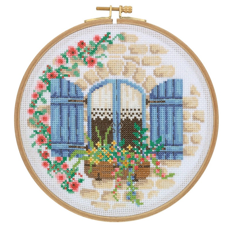 3d Country Cottage Cross Stitch. Embroidery Hoop Vintage. Carol Willow Cottage Cross Stitch Crazy. Embroidery Hoop Vintage icon.