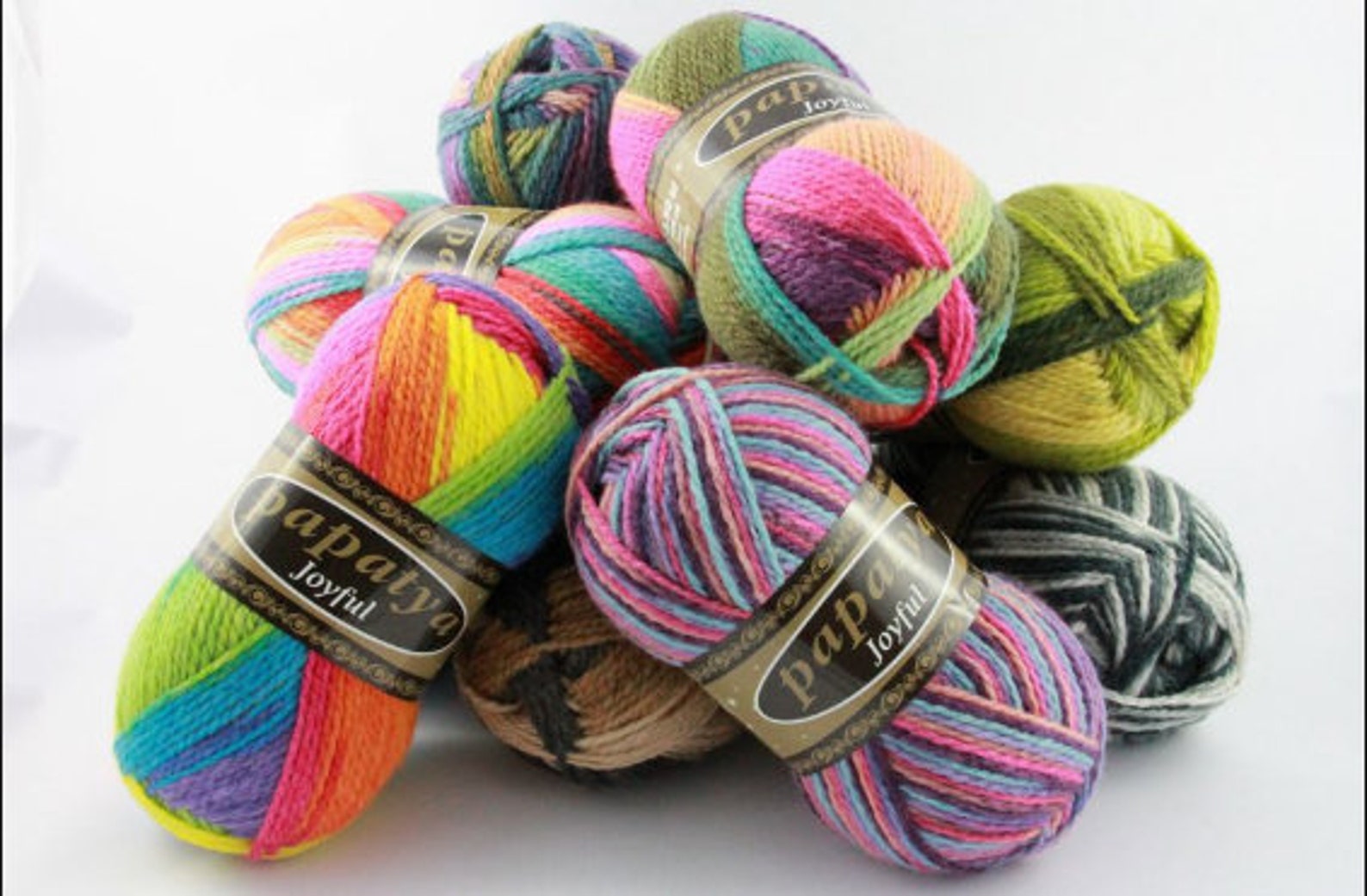 Papatya Joyful Wool Yarn Color Pooling Yarn DK Knitting Etsy UK