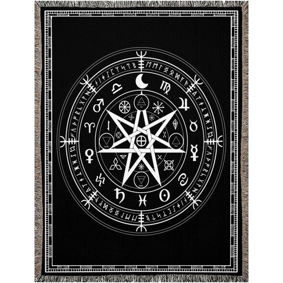 Dark Arts Occult Symbols Satanic Woven Blanket Gothic Gift - Etsy Australia