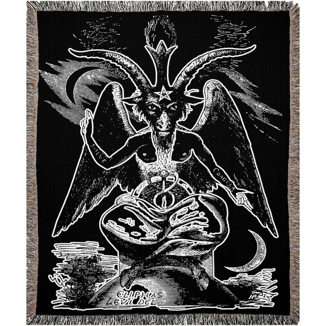 Baphomet Woven Blanket Solve Coagula Eliphas Levi Del - Etsy