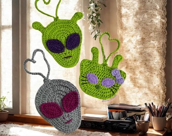 Pacchetto di modelli per marsupio alieno/gatto alieno all'uncinetto, marsupio alieno all'uncinetto, marsupio gattino all'uncinetto.