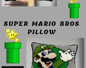 Modello di cuscino Super Gamer Bros