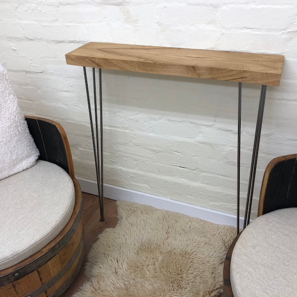 Solid Oak Console Table