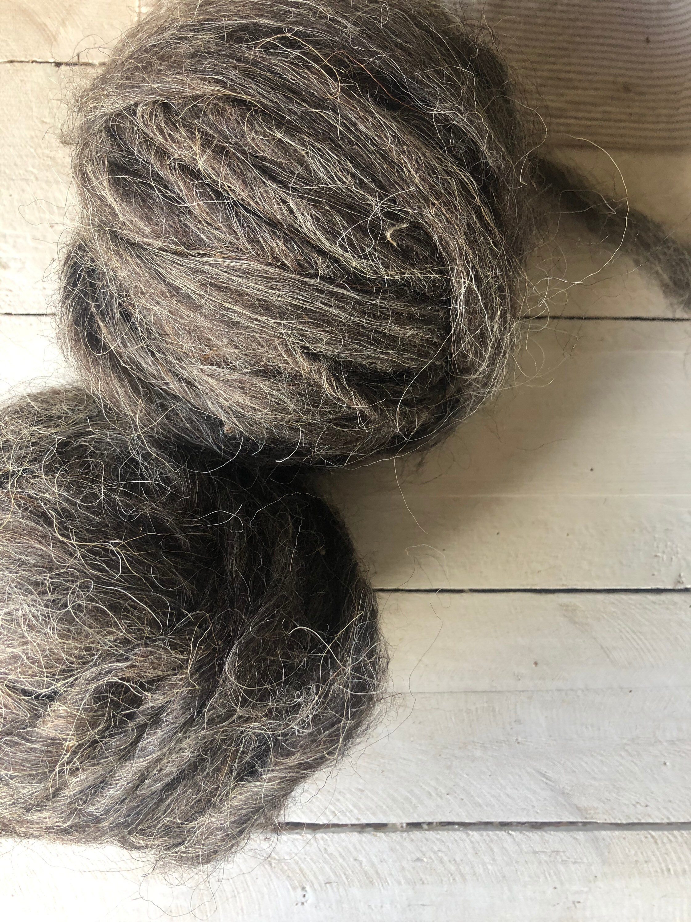 Dark gray wool yarn Knitting Thread Spun Thread Natural Etsy