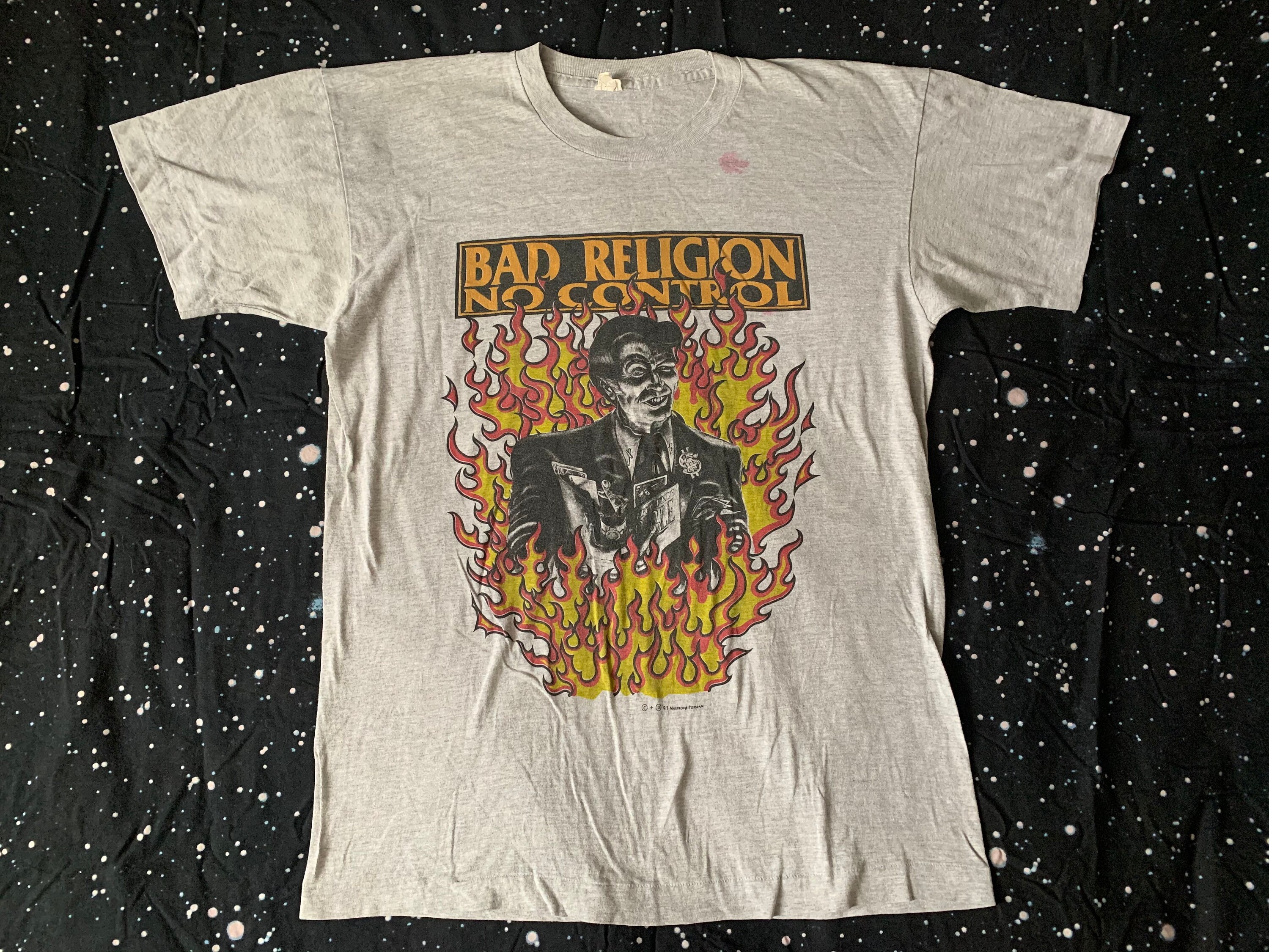 高品質】 80s vintage BADRELIGION EPITAPH バンド Tシャツ tdh