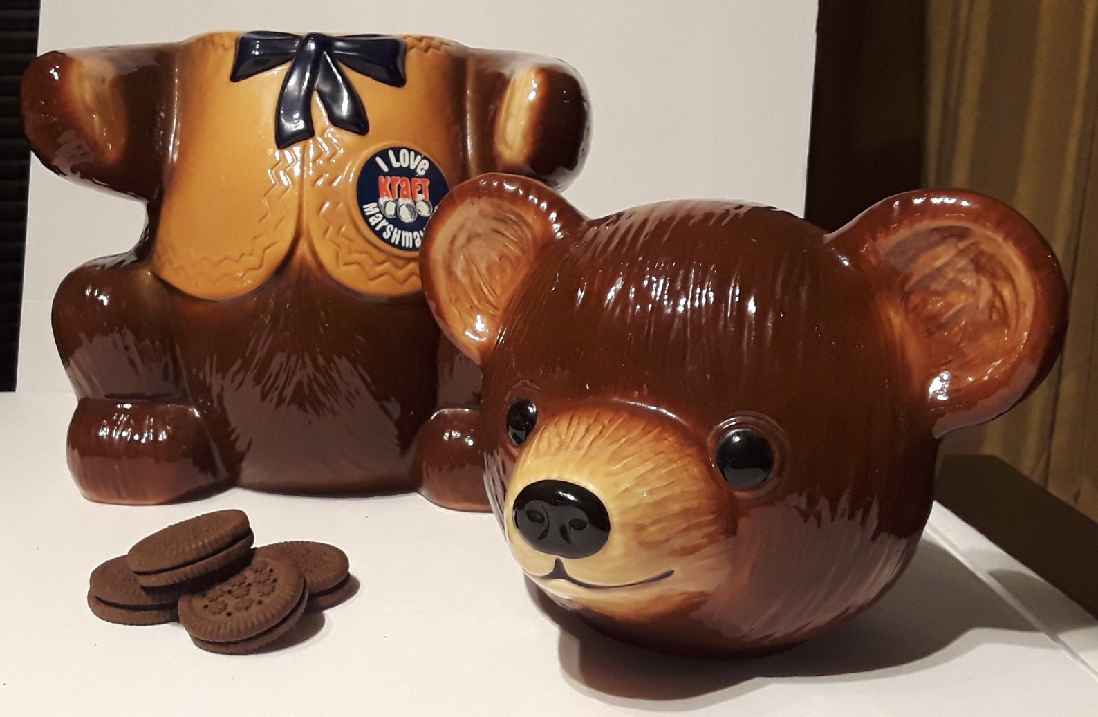 Vintage Kraft Bear Cookie Jar Etsy