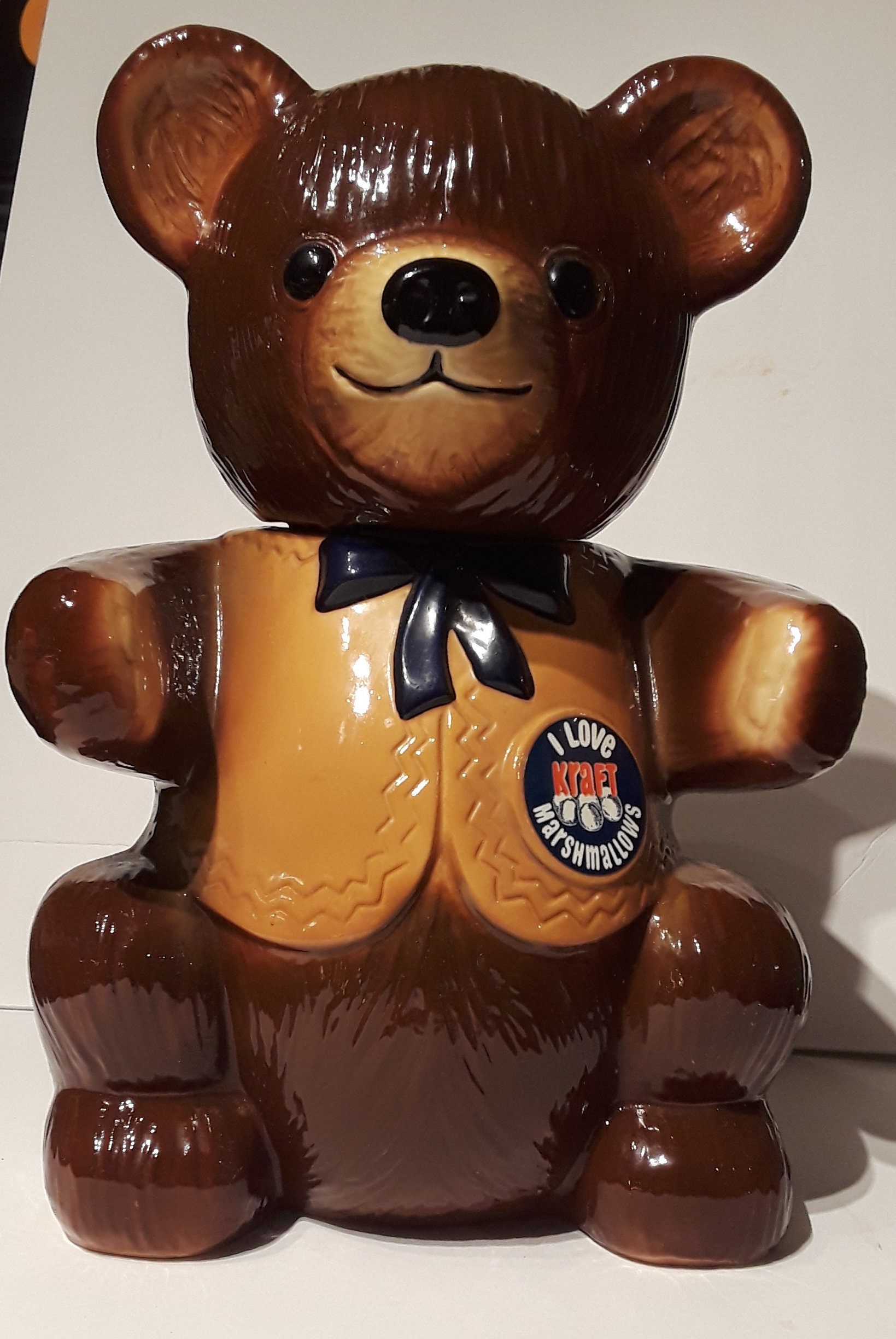 Vintage Kraft Bear Cookie Jar Etsy