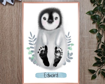 penguin baby footprint