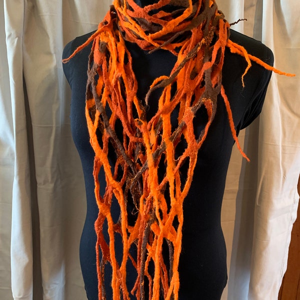100% Merino wool fishnet scarves
