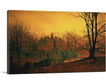 ARTCANVAS The Haunted House Canvas Art Print by John Atkinson Grimshaw