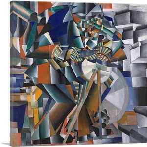 ARTCANVAS The Knife Grinder 1913 by Kazimir Malevich Canvas Art Print
