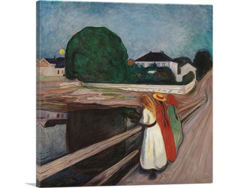 ARTCANVAS The Girls on the Bridge 1901 by Edvard Munch Canvas Art Print