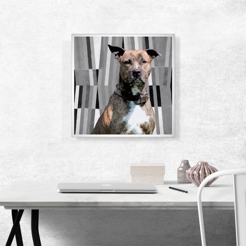 ARTCANVAS Pit Bull Terrier Dog Breed deals Canvas Art Print