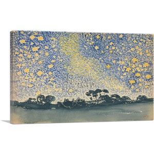ARTCANVAS Paisaje con estrellas 1908 por Henri Edmond Cross Canvas Art Print