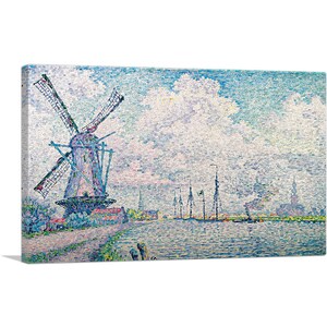ARTCANVAS Canal of Overschie 1906 by Paul Signac Canvas Art Print