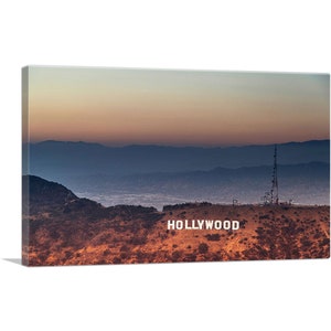 ARTCANVAS Hollywood Los Angeles Canvas Art Print